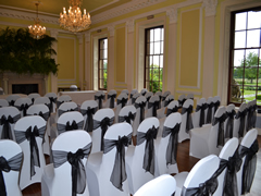 Normanby Hall Black Organza